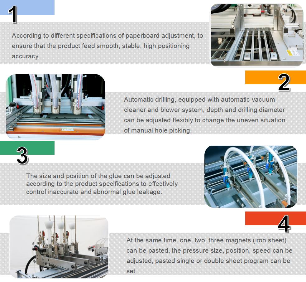 چسباندن مغناطیس اتوماتیک با دستگاه مته