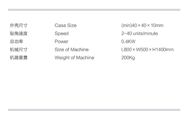 دستگاه چسباندن گوشه ای